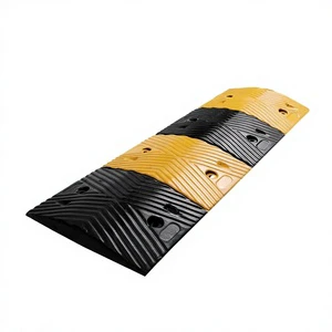 Portable Roadway Rubber Speed Bumps-Pressure-Resistant Wear-Resistant Cushioning Strips for Speed Reduction