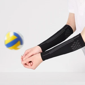 Youth & Adult Basketball Compression Sleeves with Thumbhole Flexible Volleyball Training Arm Sleeves Protective Sports Gear