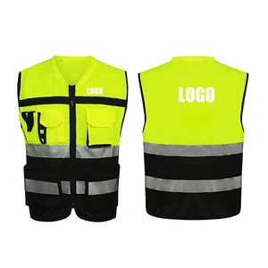 Yolite Custom logo Fashion Pantone Color Reflective 3m Safety Hi Vis Workwear Vest Security Reflector Vest Jackets Work Shirt