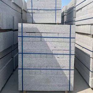 High Density Light Grey Granite Kerbstone Eastern Stone Flamed Finish Curb Stone 5 Year Warranty Modern Design Total Project