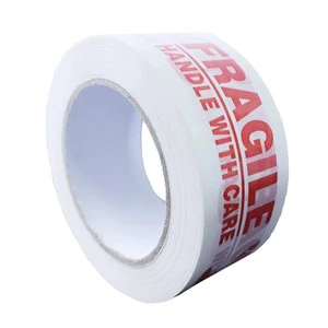 Factory Wholesale Fragile Tape Roll Permanent Adhesive Warning Labels for Shipping Box Carton Parcel Package