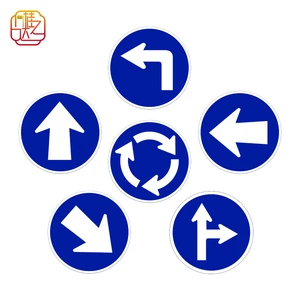 Customizable Reflective Traffic Sign Board 80cm Street Sign Aluminum Plate 2mm Thickness