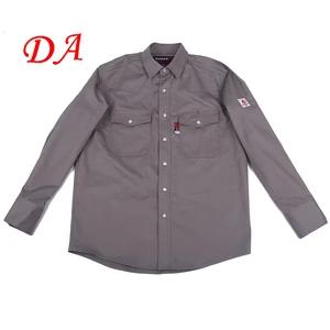 NFPA2112 CAT2 Flame Resistant Fr Clothing Workwear Shirt For Welding And Oil Gas Industry