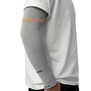 Custom Men Gym Running Elbow Protective Basketball Volleyball Football Sport UV Sun Cycling Graphene Arm Sleeve