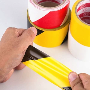 China Manufacturer Self Adhesive PVC Safety Walkway Floor Marking PE Warning Caution Tape