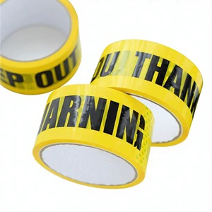 Custom PE Warning Tape Thickened Waterproof Reflective Multi-Color Red White Yellow Black Construction Isolation Adhesive