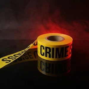 Yellow/Black & Red/White Warning Tape, Disposable PE Safety Barrier for Construction