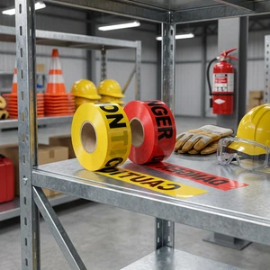 Hot Sale Customize Printed PE Signal No Adhesion Safety Flagging Barrier Caution Warning Tape