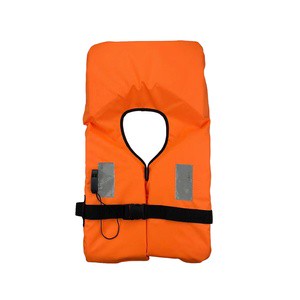 ISO 100N Commercial Life Vest PFD Type II Orange Red Life Vest Marine Rescue Adult Foam Boating Life Jacket With Reflective
