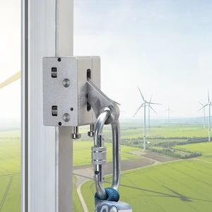 Bofsafety Fall Arrest System Safety Vertical Lifeline Anti-falling Wind Power Sliding Block Outer Rail High-altitude Electric