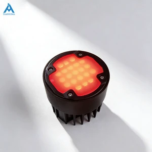 Custom Color Ground Traffic Warning Lights IP68 Waterproof Solar-Powered Reflective UV-Resistant Round LED Road Studs