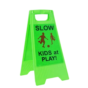 Portable Road a sharp Yellow Flexibility Road Traffic Symbol Board Warning Sign Stand