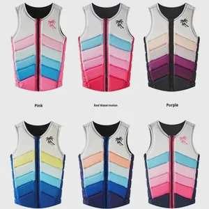 Factory Wholesale Life Jacket Surfing Buoyancy Aid Life Vest Fishing Boat Large Buoyancy Anti-collision Female JSY Model First