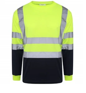 Wholesale Quick Dry 100% Polyester Reflective Safety Clothing High Visibility Construction Workwear Safety T Shirt
