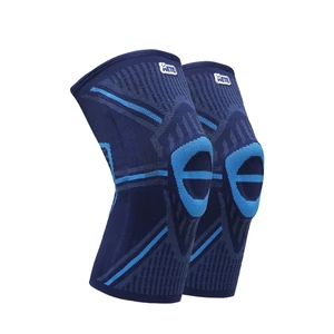 Breathable High Elastic Knitted Compression Knee Sleeve Sports Anti-Slip Stabilizer Protection Support Brace Sports Safety