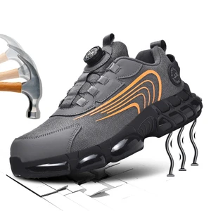 Breathable Anti Smash Steel Toe Working Construction Men Industrial Boots Men Work Safety Footwear Labor SAFETY Shoes