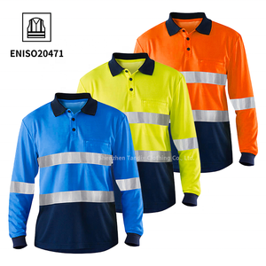 Fireproof FR Welding Traffic Road Engineering Construction Safety Worker Workwear High Visibility Fire Rated Hi Vis Work Shirts