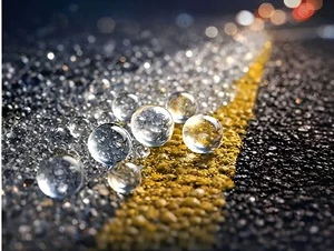 180-850 Micron Lead-free RI 1.5-1.7 High Retroreflectivity Industrial Grade Glass Beads Microspheres for Thermoplastic Road