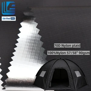 100% Nylon 70D Ripstop Lightweight Waterproof Windproof BlackOut Sun Reflective Heat Insulation Mirror Fabric For Tent Car