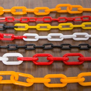 6mm PE Traffic Warning Plastic Barrier Chain for Road Safety Roadway Product
