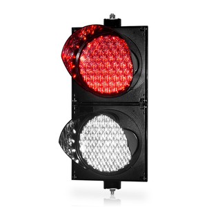 China high sales 200mm red white ball traffic signal light with good quality