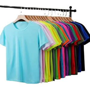 China Bangladesh Factory Price OEM Customized Logo Embroidery Quick Dry Round Neck Short Sleeve Promotional Work Uniform T Shirt