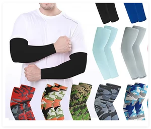 Wholesale High Quality Customizing Sports Sun Protection Breathable Sweat Summer Unisex Arm Cover Sleeves for Outdoor Sports