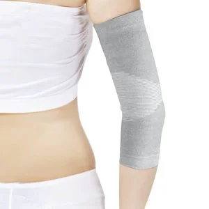 Men Women Bamboo Charcoal Arm Compression Elbow Support Sleeve with Protection Breathable & Anti-Bacterial for General Sports