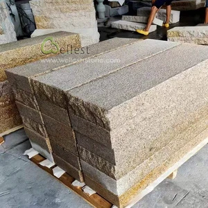 Wholesale High Quality Yellow Granite Garden Edging Stone Curb