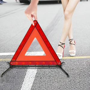 Safety Triangle Warning Kit Foldable Emergency Warning Triangle Sign Car Roadside Emergency Kit with Reflective Warning Triangle