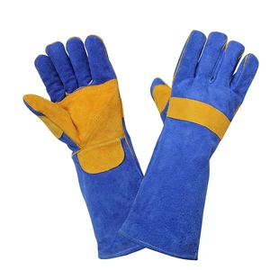 Custom Waterproof Split Tig Cowhide Welder Work Construction Welding Safety Gloves