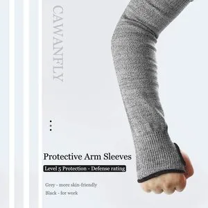 Protective Arm Sleeves Level 5 Protection Cut Resistant Sleeves with Thumb Hole