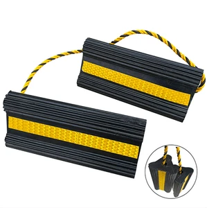 Durable Aviation Rubber Wheel Stopper Airplane Aircraft Wheel Chocks For Travel Trailers, Cars, Boats, Trucks