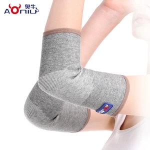 Wholesale Spandex Nylon Knitted Elbow Guard Antibacterial Sports Arm Sleeve Customizable OEM/ODM Elbow Support Stock Protection