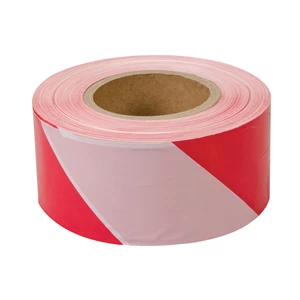 Yellow and White and Green and Red Hazard Danger Barricade Barrier Caution Tape