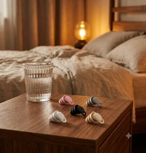 Industrial Grade Soft Silicone Noise Reduction Earplugs Reusable Sleep Ear Plugs for Sleeping Snoring Side Sleepers CE