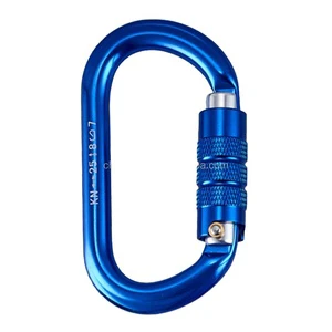 Professional Climbing Carabiner Screwgate Lock 25KN Heavy Duty Alloy Hook New Version Of The Original Screw Lock For Climbing