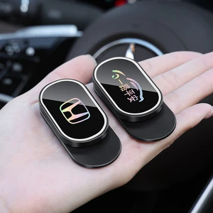 Customizable Logo ABS Car Seat Belt Anchor Magnetic Universal Adjuster Anti-noise Anti-sway Limiter Car Interior Accessories