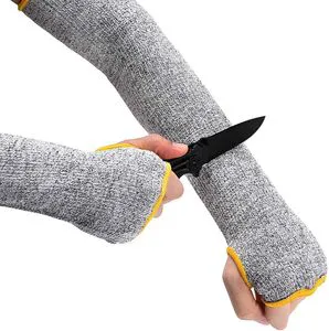 Protective Cut Resistant Arm Sleeves Guards Level 5 Protection Arm Sleeves With Thumb Hole for Chef Men Women