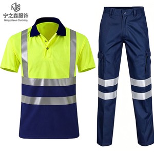 Wholesale Electrician Construction Workwear Work Coveralls Safety Worker Uniform with Reflective Strips Working Suit