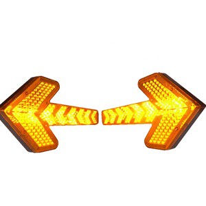 LED Arrow Traffic Signal Light DC 10-30V IP65 Waterproof Amber High Visibility for Truck Road Construction Warning