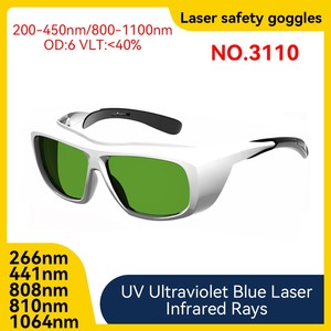 Welding Safety Glasses CE 800-1100nm OD6 Anti-Scratch Eyewear For Fiber Laser Marking Cutting Welding Equipment Laser Safety
