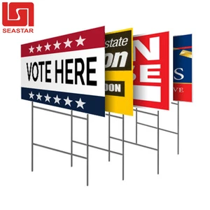 18x24 Real Estate Sale Double-Sided Open House Yard Signs H-Stakes PP Matte Surface Fade/UV Resistant Custom Cutting Custom