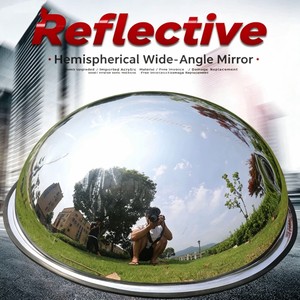 120mm PMMA Acrylic Convex Wall Mirror 2mm Thickness 360 Full Dome Indoor Traffic Mirror Model LGJ-121