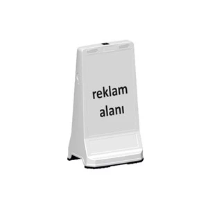 90 cm Traffic Warning Signpost for Advertising and Alerts