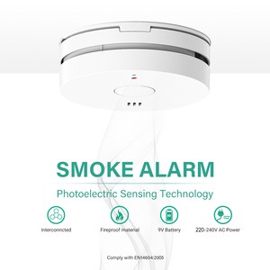 Factory Price Photoelectric ABS Smoke Sensor UK Standard 230V Smoke Alarm Fire Detector BS EN14064 Smoke Detector Alarm