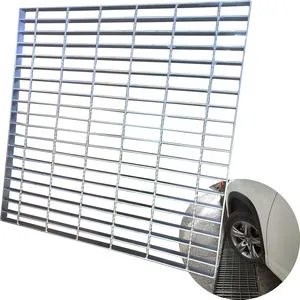 Galvanized Steel Grating Grating 1000 Mm X 900 Mm Min 260 G/m² Mesh 32 X 100 Mm Grating Floor Coating Gateway Passage Car