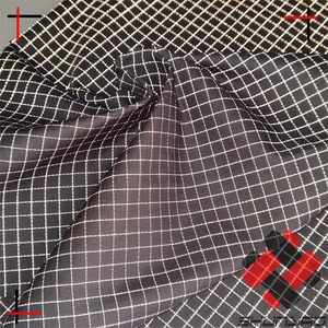 0.8cm Size Light Reflective Polyester Ripstop Fabric for Jacket