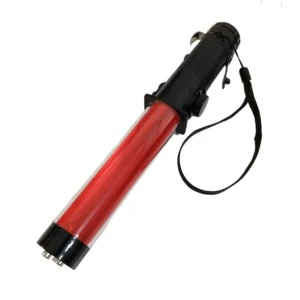 Portable Traffic Rechargeable Battery Flash Light Stick Red Green LED Traffic Baton Portable Safety Signal Light Stick