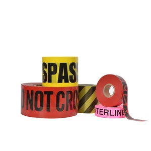 Caution Tape Warning Tape Barrier Tape Hazard Tape Strong Corrosion Resistance Waterproof and Moisture-proof Secure Holding